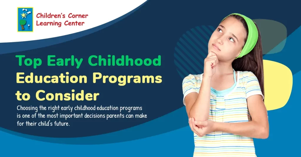 early childhood education programs