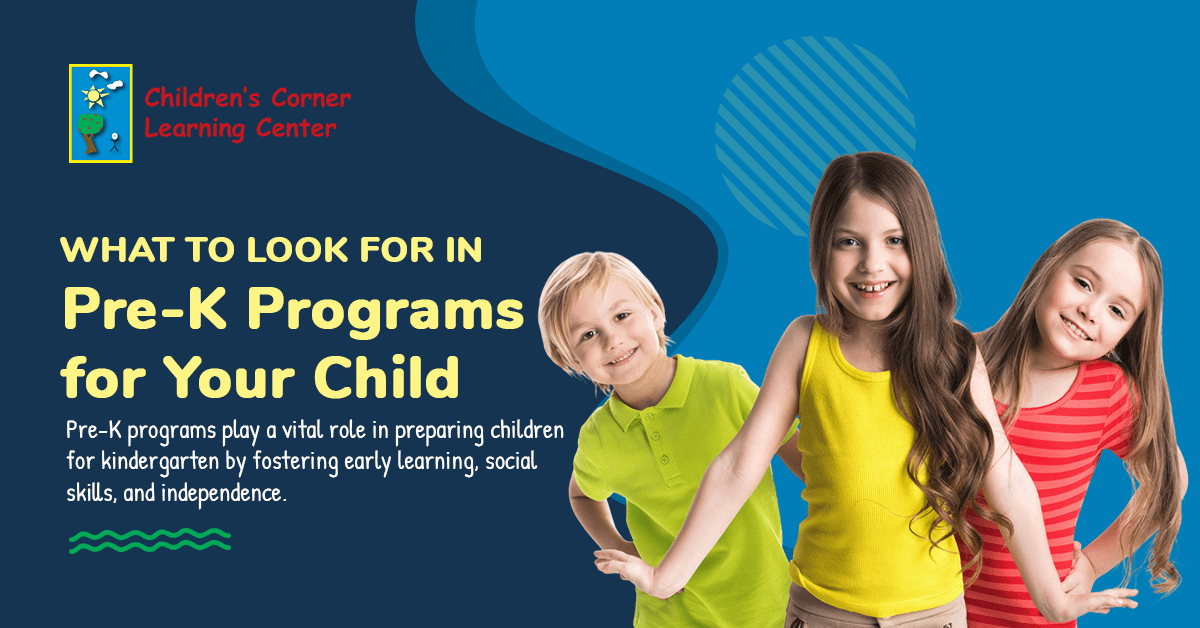 What to look for in pre-k programs for your child