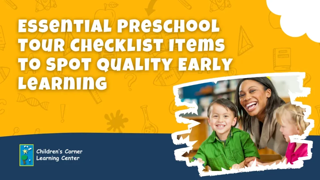 preschool tour checklist