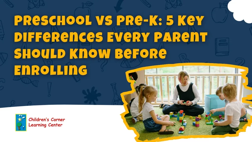 Preschool vs Pre-K