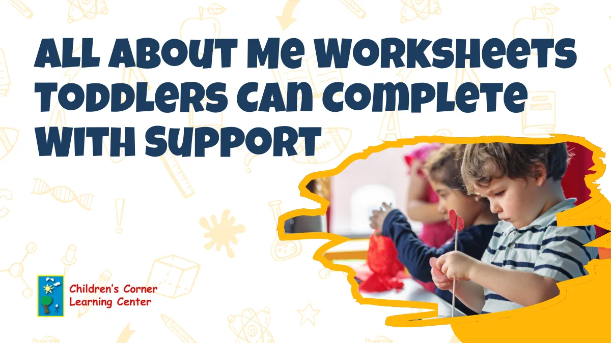 all about me worksheets toddlers can complete with support